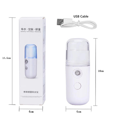 USB Mist Facial Sprayer  Humidifier Steamer