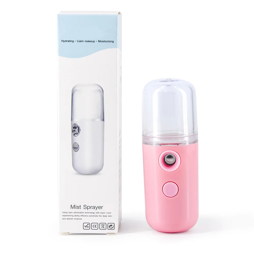 USB Mist Facial Sprayer  Humidifier Steamer