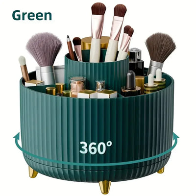 Rotating 5 Slot Makeup Brushes Holder