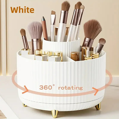 Rotating 5 Slot Makeup Brushes Holder