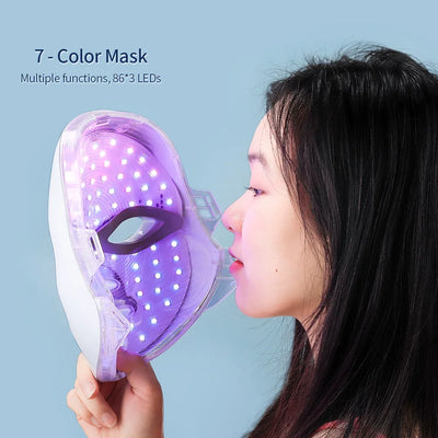 Rechargeable Facial LED Mask Colors LED