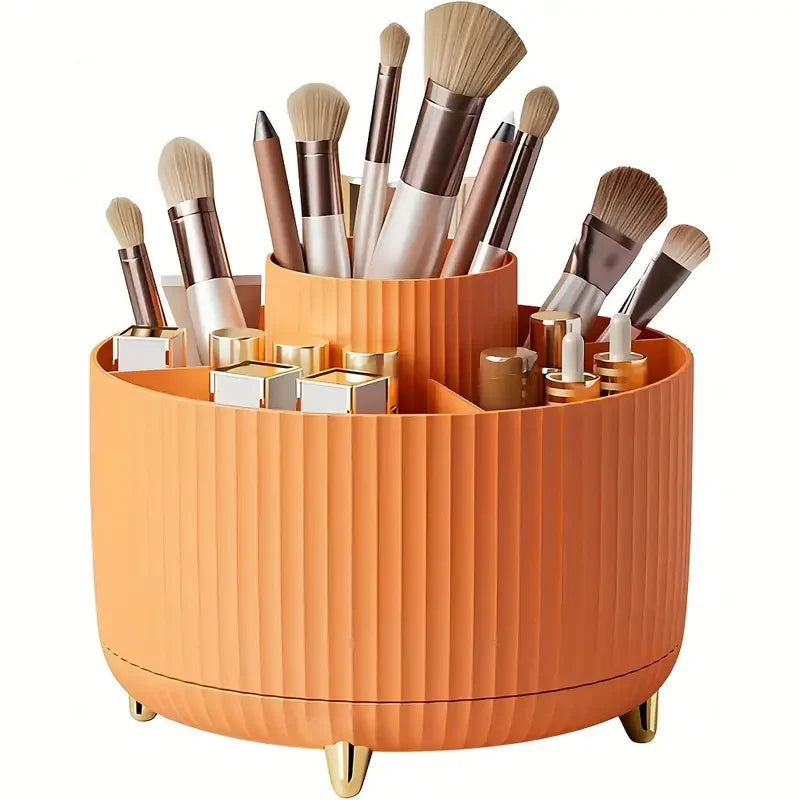 Rotating 5 Slot Makeup Brushes Holder