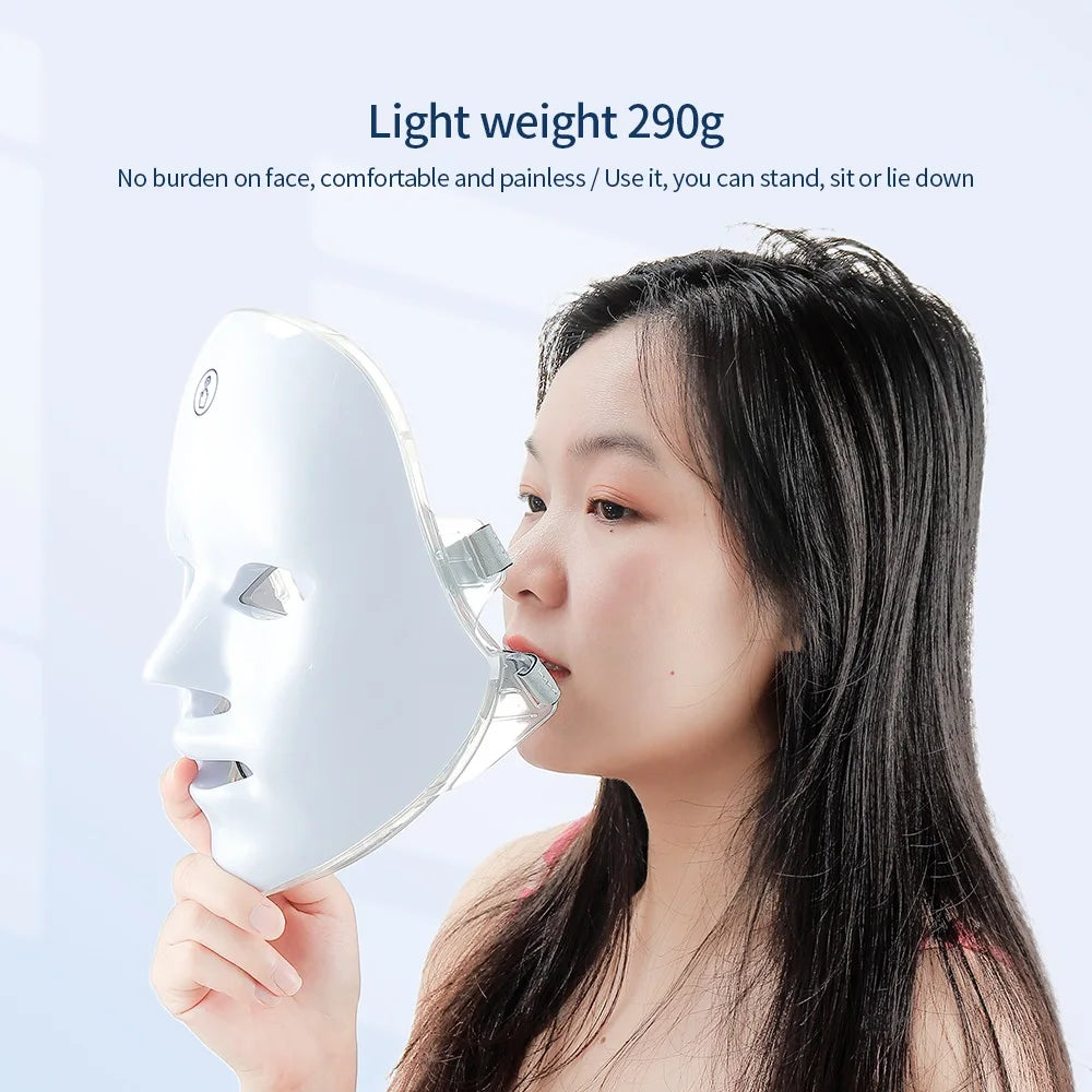 Rechargeable Facial LED Mask Colors LED